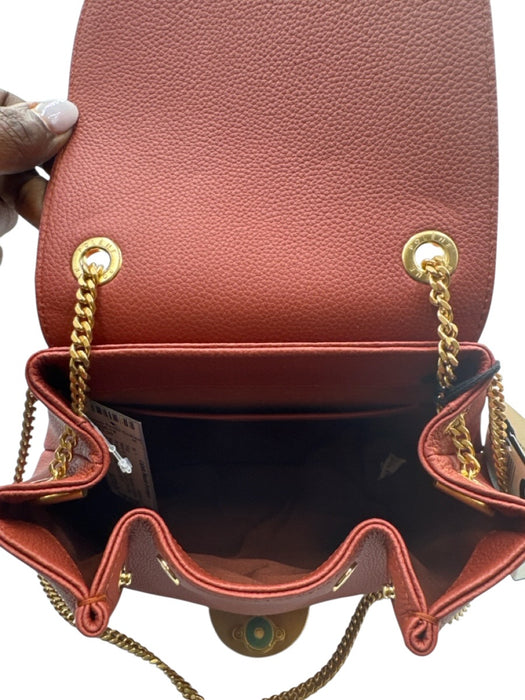 Polene Terracotta Suede & Leather Brush Gold Hardware Chain Dust Bag Incl. Bag Terracotta / Small