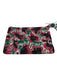 Anthropologie Pink & Purple Beaded Cloth Floral Tassel Pouch Clutch Pink & Purple