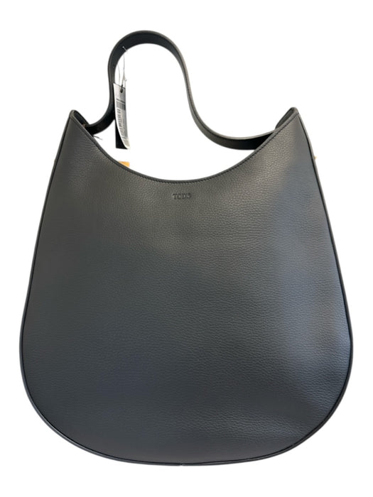 Tod's Black Leather Pebbled Shoulder Bag Hobo Dust Bag Incl. Bag Black / Large