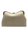 Toteme Beige Canvas Black Leather Trim Crossbody Strap Clutch Dust Bag Incl. Bag Beige / Mini