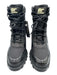 Sorel Shoe Size 11 Black Leather Canvas Rubber Sole Block Heel Lace Up Booties Black / 11