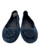 Tory Burch Shoe Size 10.5 Navy Suede Logo Ballet Flats Navy / 10.5
