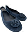 Tory Burch Shoe Size 10.5 Navy Suede Logo Ballet Flats Navy / 10.5