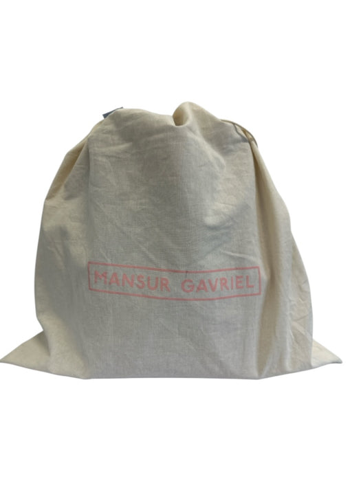 Mansur Gavriel Tan Leather Drawstring Crossbody Bucket Pouch Inc. Bag Tan / M/L