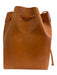 Mansur Gavriel Tan Leather Drawstring Crossbody Bucket Pouch Inc. Bag Tan / M/L