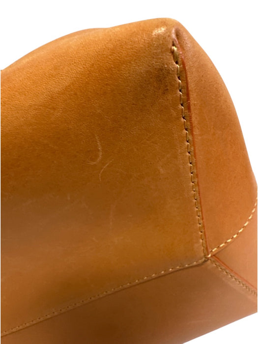 Mansur Gavriel Tan Leather Drawstring Crossbody Bucket Pouch Inc. Bag Tan / M/L