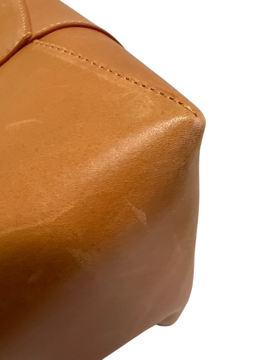Mansur Gavriel Tan Leather Drawstring Crossbody Bucket Pouch Inc. Bag Tan / M/L