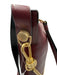 All Saints Bordeaux Leather Gold hardware Saddle Crossbody Dust Bag Incl. Bag Bordeaux / Medium