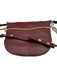 All Saints Bordeaux Leather Gold hardware Saddle Crossbody Dust Bag Incl. Bag Bordeaux / Medium