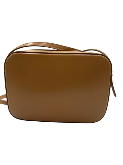 Mansur Gavriel Tan Leather Gold hardware Box Crossbody Bag Tan / Mini