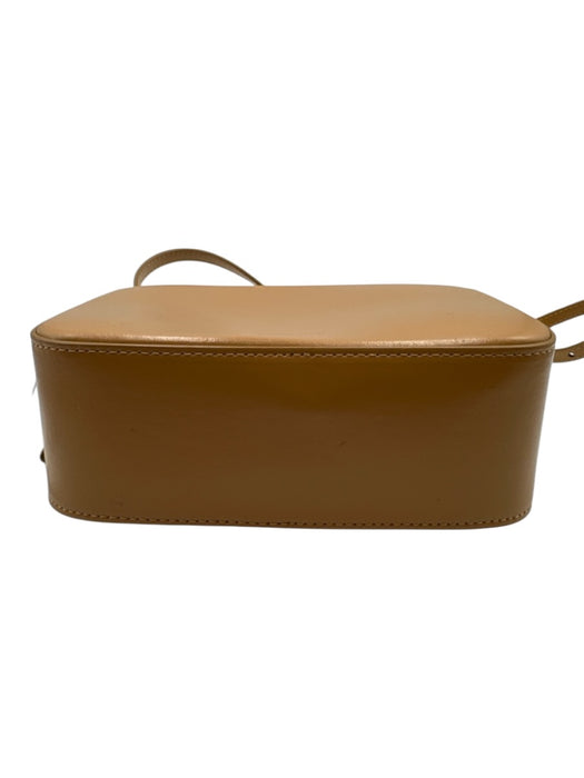 Mansur Gavriel Tan Leather Gold hardware Box Crossbody Bag Tan / Mini