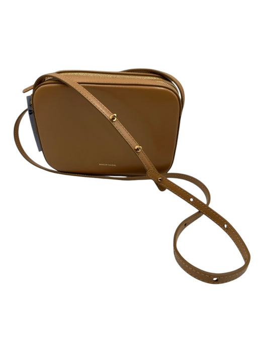 Mansur Gavriel Tan Leather Gold hardware Box Crossbody Bag Tan / Mini