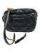 Tory Burch Black Leather Quilted Logo GHW Crossbody Bag Black / XS