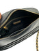 Tory Burch Black Leather Quilted Logo GHW Crossbody Bag Black / XS
