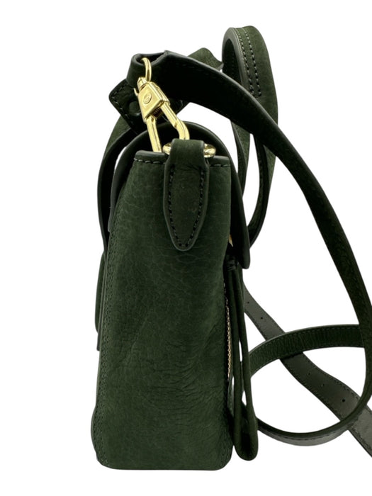 3.1 Phillip Lim Dark Green Suede Gold hardware Zippers Crossbody Bag Dark Green / XS