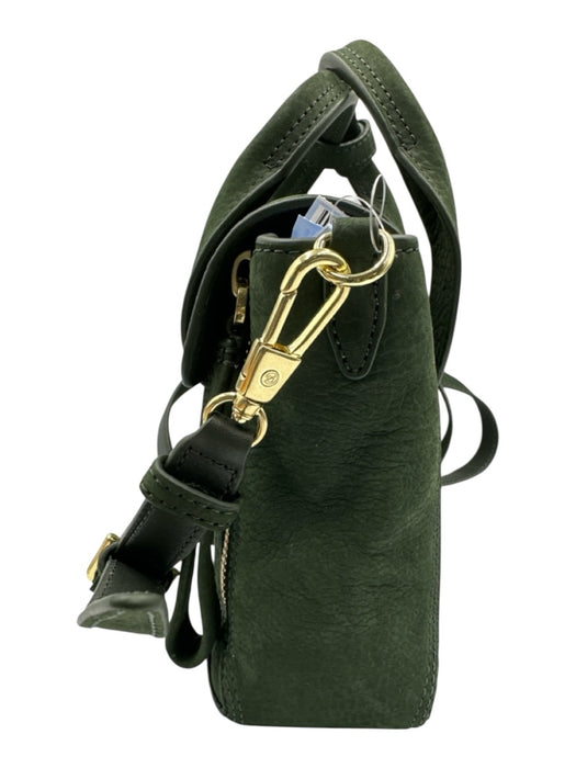3.1 Phillip Lim Dark Green Suede Gold hardware Zippers Crossbody Bag Dark Green / XS