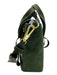3.1 Phillip Lim Dark Green Suede Gold hardware Zippers Crossbody Bag Dark Green / XS