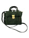3.1 Phillip Lim Dark Green Suede Gold hardware Zippers Crossbody Bag Dark Green / XS