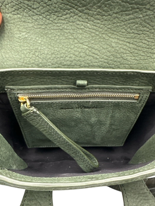 3.1 Phillip Lim Dark Green Suede Gold hardware Zippers Crossbody Bag Dark Green / XS