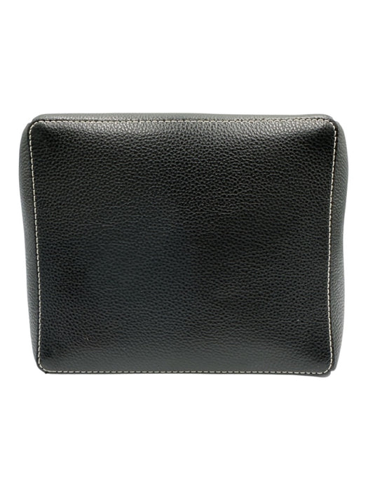 Toteme Black Leather Pebbled Stiching Crossbody Strap Incl Bucket Bag Black / Small