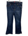 Spanx Size Medium Dark Wash Cotton Denim High Rise Faded Flare Jeans Dark Wash / Medium