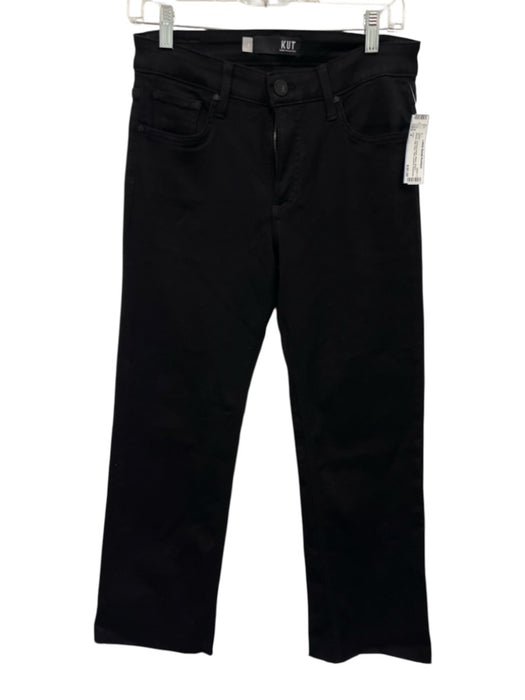KUT Size 4 Black Rayon Blend High Rise Flare pocket Jeans Black / 4