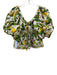Farm Rio Size Small Yellow, Green, Red Cotton Half Puff Sleeve Fruit Lace Top Yellow, Green, Red / Small