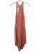 Ramy Brook Size Small Pink Polyester Sleeveless Gathered Elastic Waist Dress Pink / Small