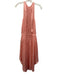 Ramy Brook Size Small Pink Polyester Sleeveless Gathered Elastic Waist Dress Pink / Small