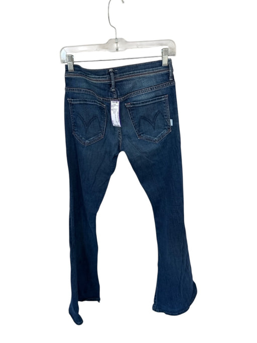 Mother Size 26 Dark Wash Cotton Blend Low Rise Flare Jeans Dark Wash / 26