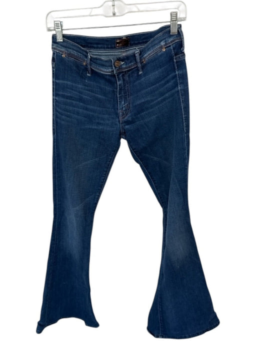 Mother Size 26 Dark Wash Cotton Blend Low Rise Flare Jeans Dark Wash / 26