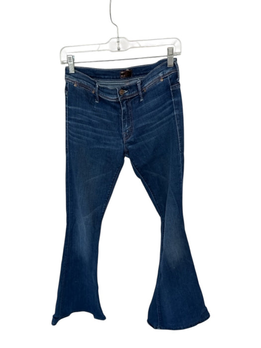 Mother Size 26 Dark Wash Cotton Blend Low Rise Flare Jeans Dark Wash / 26
