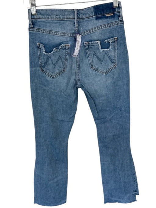 Mother Superior Size 25 Light Wash Cotton High Waist Distressed Bootcut Jeans Light Wash / 25