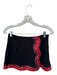 Queen of Sparkles Size XS Black & Red Cotton Blend Sequins Skort Skirt Set Black & Red / XS