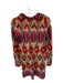 Uncle Frank Size XS Multi Long Sleeve Buttons Pockets Midi Dress Multi / XS