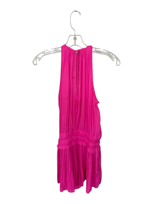 DO+BE Size S Hot pink Polyester Sleeveless Smocked Waist Dress Hot pink / S