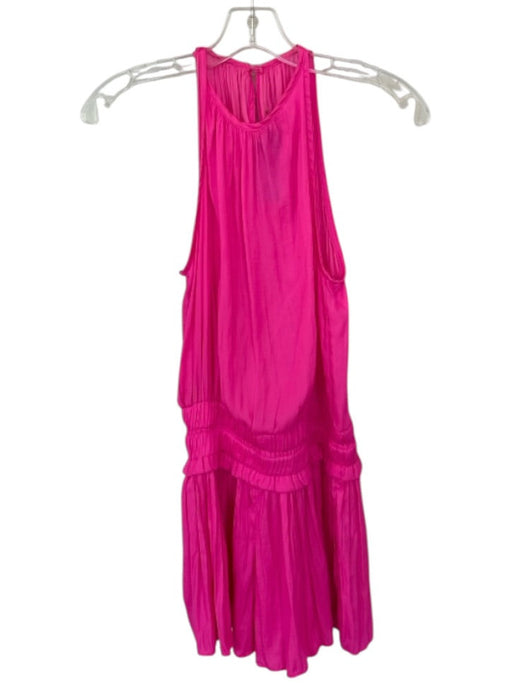DO+BE Size S Hot pink Polyester Sleeveless Smocked Waist Dress Hot pink / S