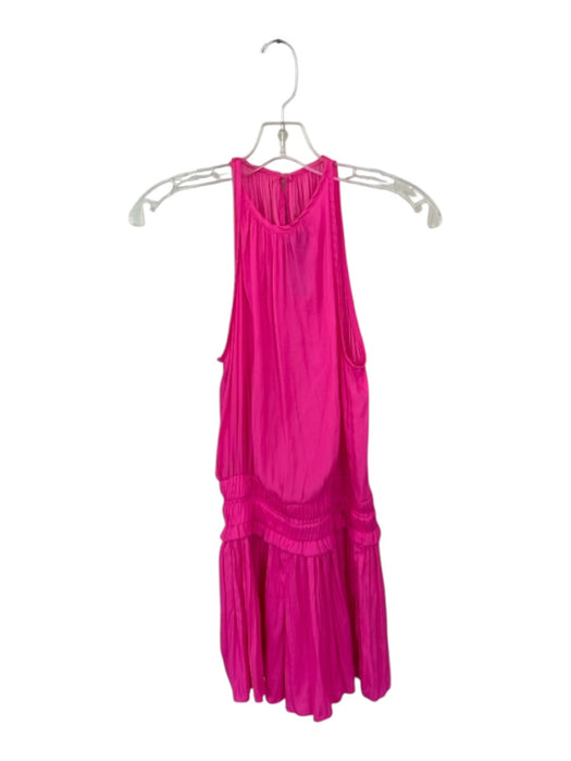 DO+BE Size S Hot pink Polyester Sleeveless Smocked Waist Dress Hot pink / S