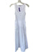 Zara Size S White Cotton Blend Sleeveless Ribbed Elastic Waist Maxi Dress White / S