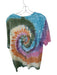 Daydreamer Size M Multi Cotton Short Sleeve Tie Dye Top Multi / M