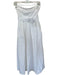 Lulus Size XS White Cotton Strapless Side Zip Pleated Maxi Dress White / XS
