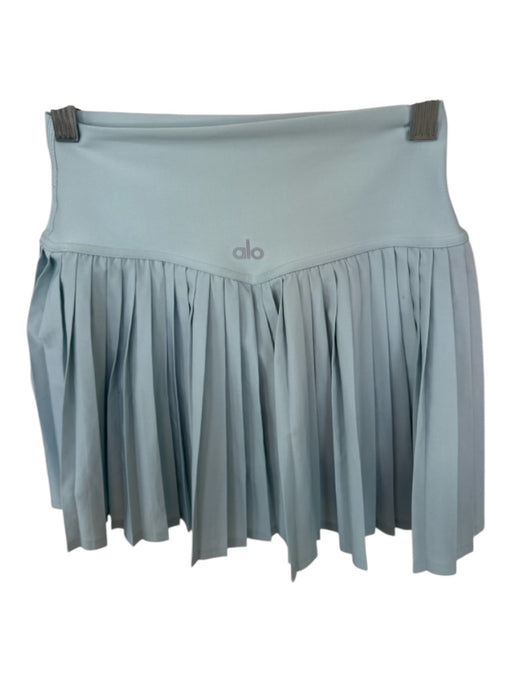 Alo Yoga Size XXS Slate Blue Polyester Blend Waist Band Pleated Athletic Skort Slate Blue / XXS