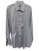Armani Size L Blue & White Cotton Striped Button Up Men's Long Sleeve Shirt Blue & White / L