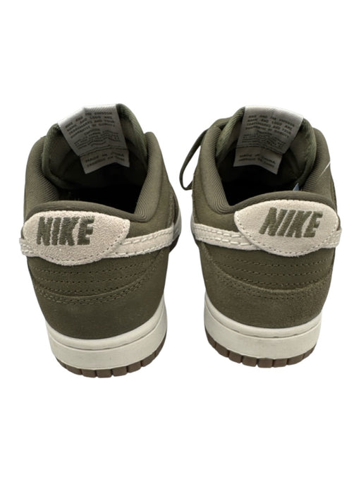 Nike Shoe Size 8 Green & White Leather Woven Detail Low Top Lace Up Sneakers Green & White / 8