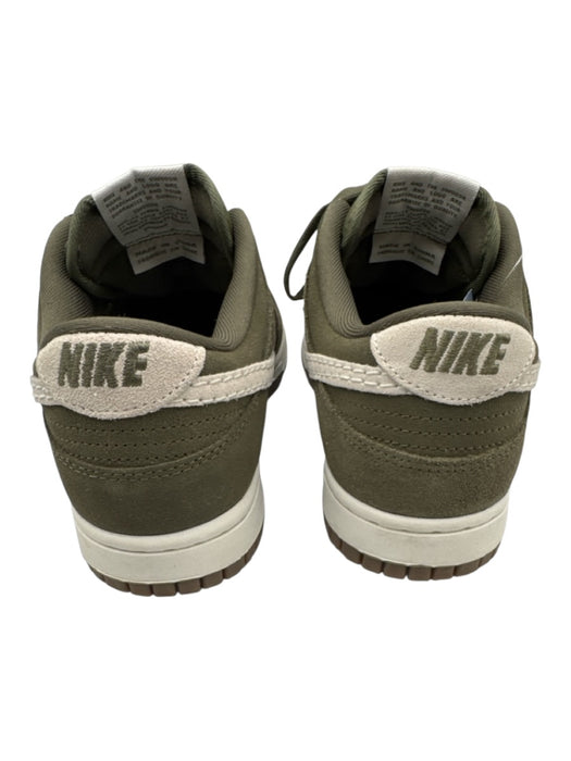 Nike Shoe Size 8 Green & White Leather Woven Detail Low Top Lace Up Sneakers Green & White / 8
