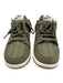Nike Shoe Size 8 Green & White Leather Woven Detail Low Top Lace Up Sneakers Green & White / 8