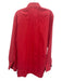 Kiton Size Est L Red Cotton Solid Button Up front pocket Men's Long Sleeve Shirt Red / Est L