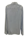 Armani Size L Blue & White Cotton Striped Button Up Men's Long Sleeve Shirt Blue & White / L