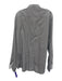 Zegna Size XXL Gray & White Cotton Plaid Spread Collar Men's Long Sleeve Shirt Gray & White / XXL