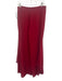 St. John Evening Size M / 10 Red Wool & Silk Rhinestone Jacket Wide Leg Pant Set Red / M / 10
